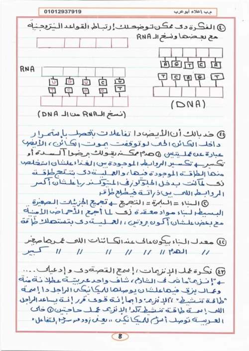 مدرس دوت كوم ملخص أحياء للصف الأول الثانوي ترم أول 2022 أ/ علاء أبو عرب	