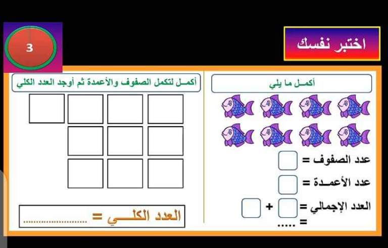 استراتيجيات العد والضرب وخواصه رياضيات للصف الثالث الابتدائي ترم أول