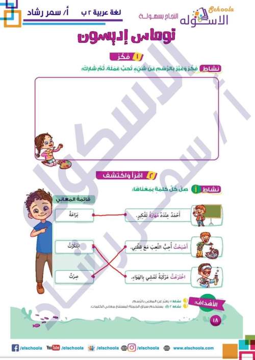 حل تدريبات الكتاب المدرسي على المحور الأول مدرس اول