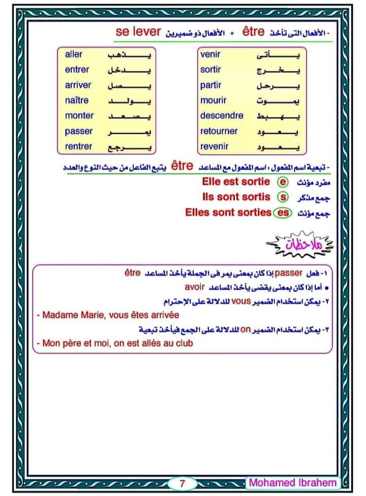 مدرس دوت كوم أفضل ملزمة فرنساوي المنهج كامل كلمات وقواعد للصف الثالث الثانوى 2023 أ/ محمد إبراهيم	