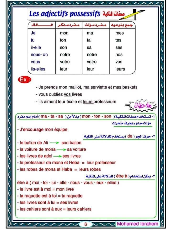 مدرس دوت كوم أفضل ملزمة فرنساوي المنهج كامل كلمات وقواعد للصف الثالث الثانوى 2023 أ/ محمد إبراهيم	