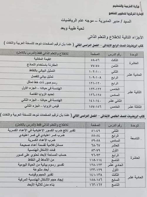 مدرس دوت كوم دروس وتدريبات للإطلاع والتعلم الذاتي فى مادة الرياضيات لجميع المراحل	