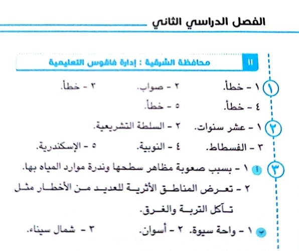 حل ال١٧ محافظة لكتاب سلاح التلميذ فى مدرس دوت كوم