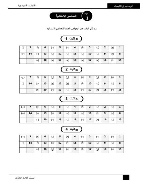 مدرس دوت كوم اجابات كتاب افوجادرو مراجعة نهائية فى الكيمياء بالاجابات للصف الثالث الثانوي 2023 pdf	