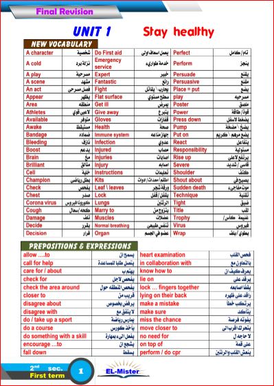 مدرس دوت كوم تحميل كتاب المستر مراجعة نهائية فى اللغة الانجليزية للصف الثاني الثانوى ترم اول 2024 pdf	