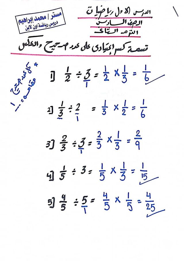 خلفية عن الرياضيات