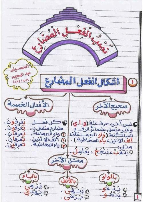 مدرس دوت كوم مذكرة تأسيس نحو من الالف الي الياء لكل المراحل أ/ الحسينى عبد المجيد	