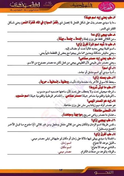 مدرس دوت كوم ملخص قواعد الاعراب فى مادة اللغة العربية الصف الثانى الثانوى الترم الثانى أ/ ابراهيم بدوى	