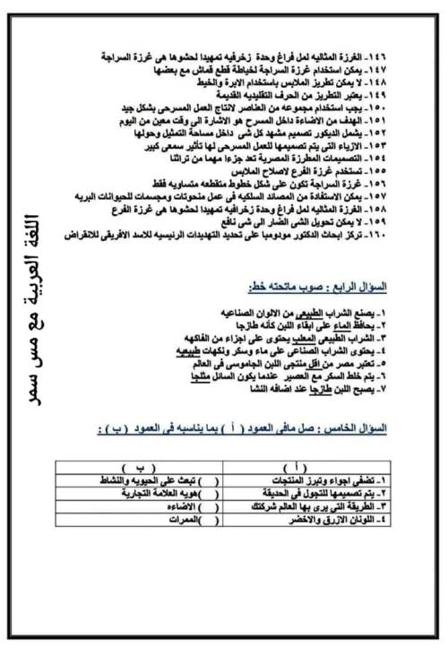 مدرس دوت كوم مراجعة ليلة الامتحان فى المهارات المهنية الصف الخامس الابتدائى الترم الثانى أ/ وفاء محمود ، أ/ سمر	