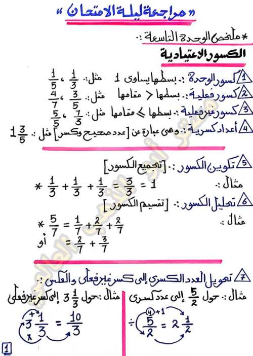 مدرس دوت كوم مراجعة ليلة الامتحان فى الرياضيات للصف الرابع الإبتدائى الترم الثانى أ/ أبو الذهب	