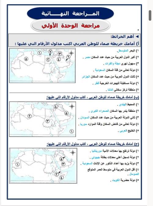 مذكرتى مراجعة ليلة الامتحان فى الدراسات الإجتماعية للصف السادس الابتدائي الترم الثانى 2024 أ/إسلام مكارم	