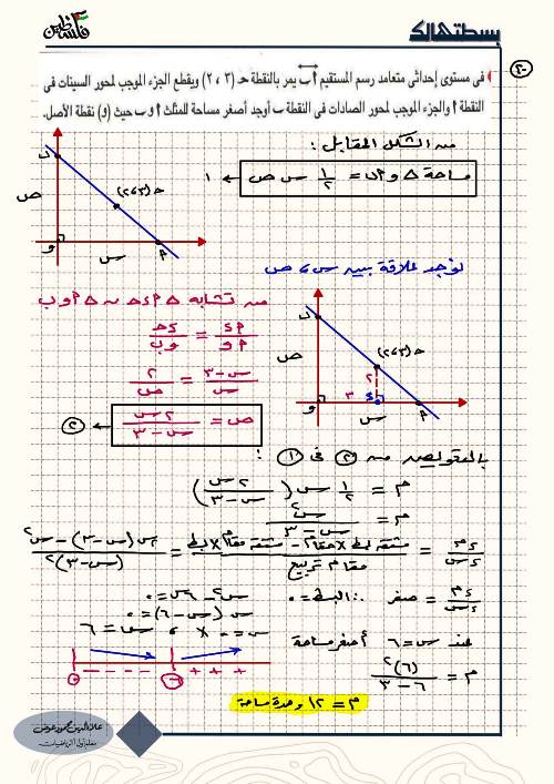 مدرس دوت كوم مراجعة ليلة الامتحان فى التفاضل والتكامل الصف الثالث الثانوى أ/ علاء الدين 