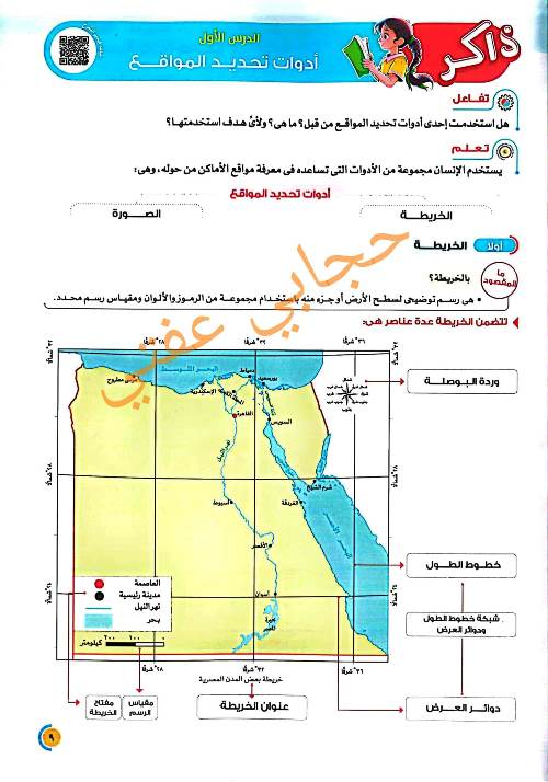 مدرس اول إجابة بنك اسئله الدرس الاول فى مادة الدراسات للصف الرابع الابتدائي الترم الاول 