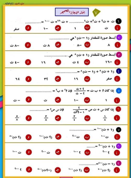 مدرس اول الاعداد المركبة فى الرياضيات الصف الاول الثانوي الترم الاول أ/  محمد الطاهر النوبى