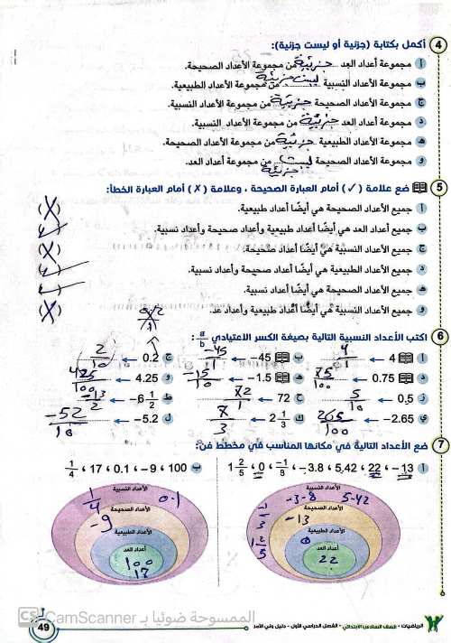 مدرس دوت كوم مراجعه رياضيات الصف السادس الابتدائي الترم الاول أ/ ابراهيم مجدي