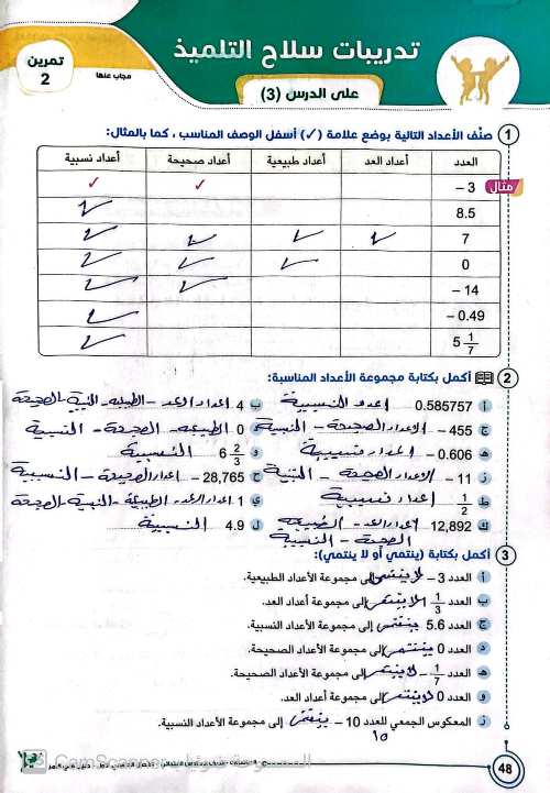 مدرس دوت كوم مراجعه رياضيات الصف السادس الابتدائي الترم الاول أ/ ابراهيم مجدي