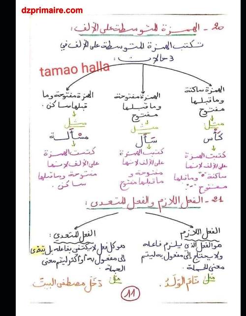 مدرس دوت كوم ملخص قواعد اللغة العربية الفصل الاول الصف الرابع الابتدائى الترم الاول