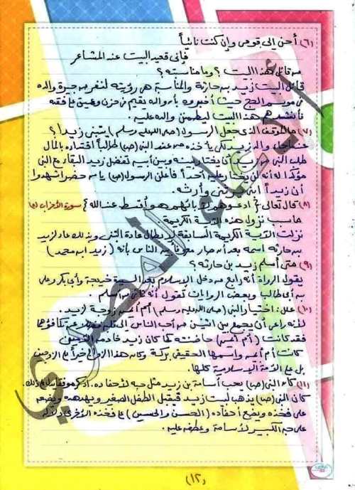 مدرس دوت كوم ملخص منهج التربية الدينية الإسلامية الصف الثاني الاعدادي الترم الاول أ/ دعاء المصري