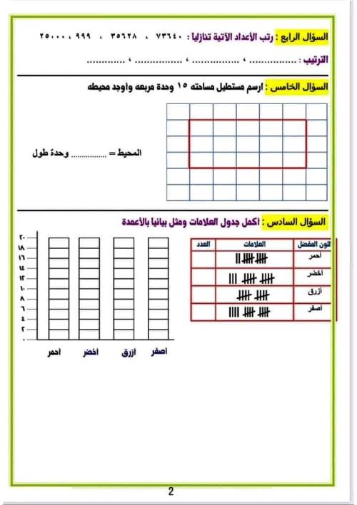 مدرس دوت كوم مذكرة رياضيات الصف الثالث الابتدائى الترم الاول 