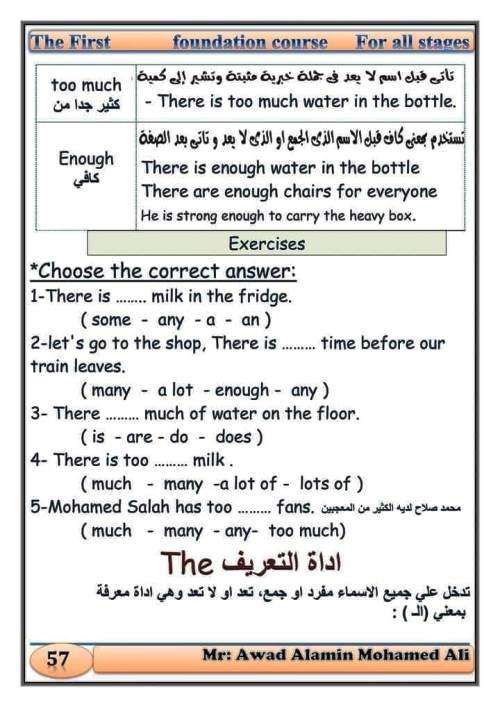 مدرس اول كورس لغة انجليزية الصف الرابع الابتدائى الترم الاول أ/ عوض الامين 