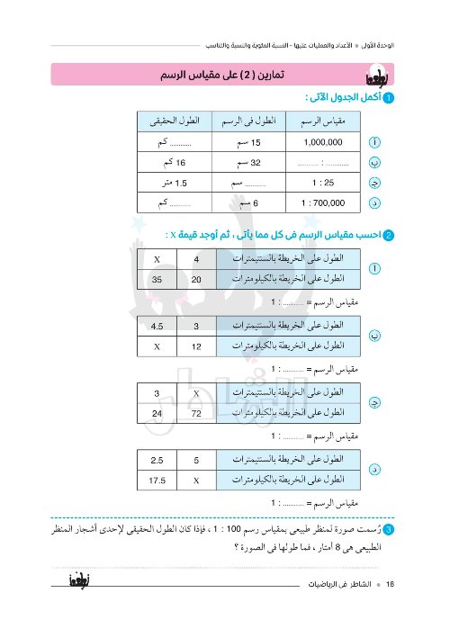 مدرس دوت كوم مراجعه رياضيات الصف الاول الاعدادي الترم الاول 