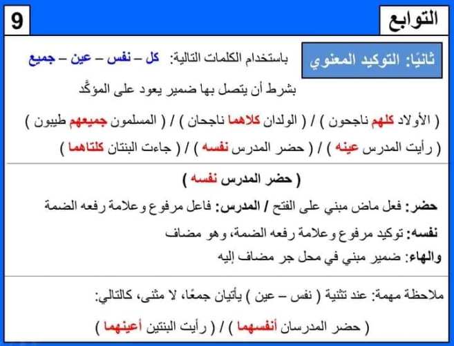 مدرس دوت كوم  تأسيس في التوابع  النعت العطف التوكيد البدل أ/ عمرو عبد الفتاح 