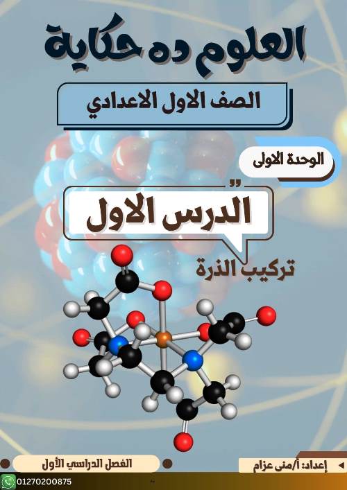 الدرس الاول فى الوحدة الاولى فى مادة العلوم الصف الاول الاعدادى الترم الاول أ/ منى عزام  مدرس اول