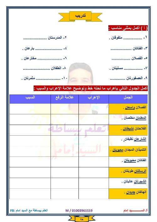 مدرس دوت كوم مراجعه قواعد واساليب الصف الرابع الابتدائي الفصل الدراسي الأول أ/ السيد إمام