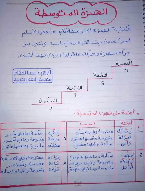 مدرس اول تأسيس في اللغة العربية للمراحل الابتدائيه أ/ هبه عبدالفتاح