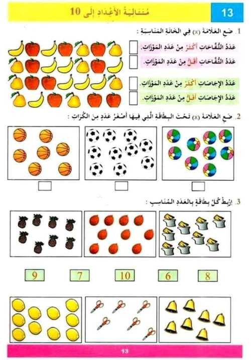 مدرس اول مراجعه في الرياضيات الصف الاول الابتدائي الترم الاول 