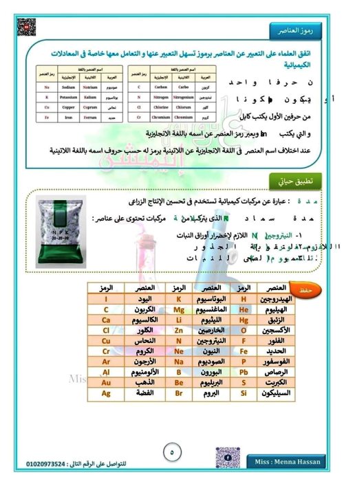 مدرس دوت كوم الدرس الأول علوم للصف الأول الإعدادي الترم الاول أ/ منة حسن