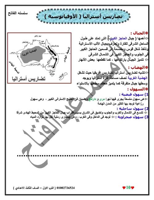 مدرس اول الدرس الاول والثانى فى الدراسات الاجتماعية الصف الثالث الاعدادى الترم الاول أ/ محمد عبد الفتاح  