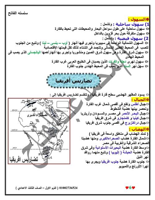 مدرس اول الدرس الاول والثانى فى الدراسات الاجتماعية الصف الثالث الاعدادى الترم الاول أ/ محمد عبد الفتاح  