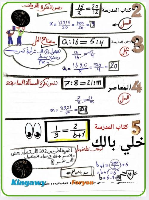 مدرس اول مذكرة فى الرياضيات الصف الاول الاعدادى الترم الاول أ/ ايمن فتح الله 