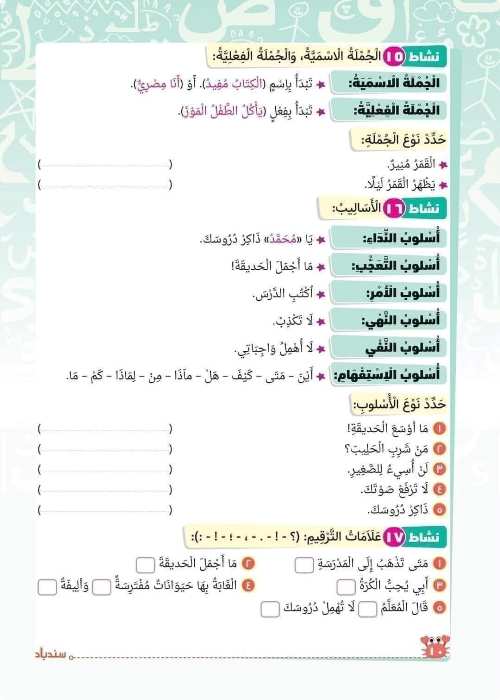 مدرس اول مراجعه في اللغة العربية للصف الرابع الابتدائي الترم الاول أ/ امنه ابوزياد