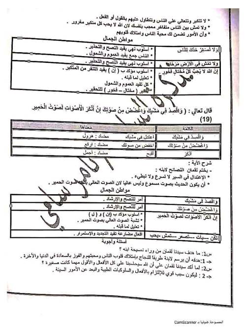 مدرس دوت كوم مذكرة فى اللغة العربية الصف الثانى الاعدادى الترم الاول أ/ تامر سامى 