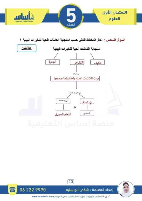 مدرس اول مراجعة مقرر أكتوبر في جميع المواد الصف الخامس الابتدائي الترم الاول (الجزء الثالث)