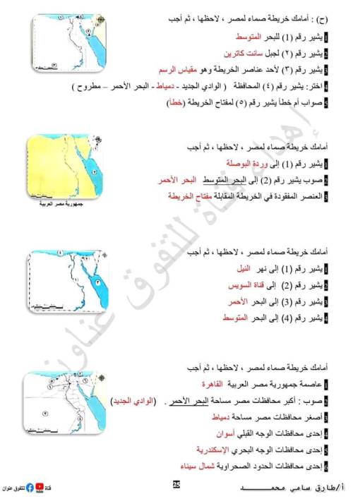 مدرس دوت كوم مراجعة في مادة الدراسات للصف الرابع الابتدائي الترم الاول ( الجزء الثاني ) أ/ طارق