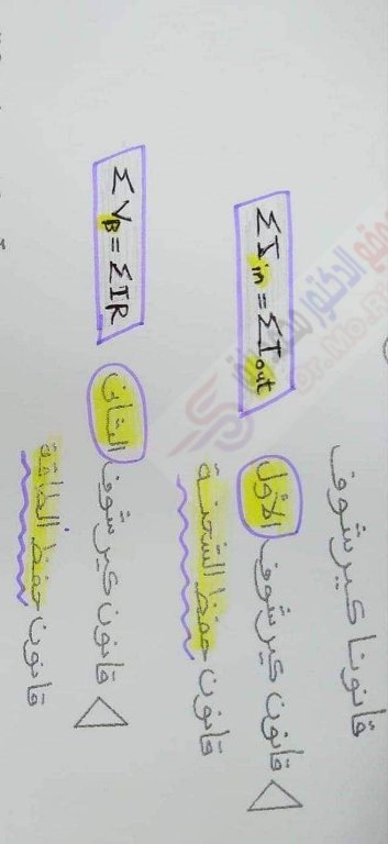 مدرس اول مراجعه في ماده الفيزياء الصف الثالث الثانوي  ( الجزءالثاني)