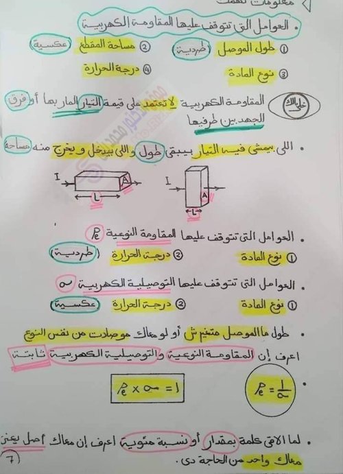 مدرس اول مراجعه في ماده الفيزياء الصف الثالث الثانوي  ( الجزءالثاني)