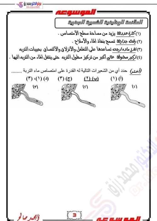 مدرس دوت كوم مراجعه الاحياء الصف الثاني الثانوي الترم الاول أ/ محمد صالح