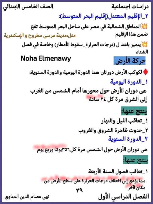 مدرس دوت كوم مراجعه في الدراسات اجتماعية للصف الخامس الإبتدائي الفصل الدراسي الأول ( الجزء التاني )