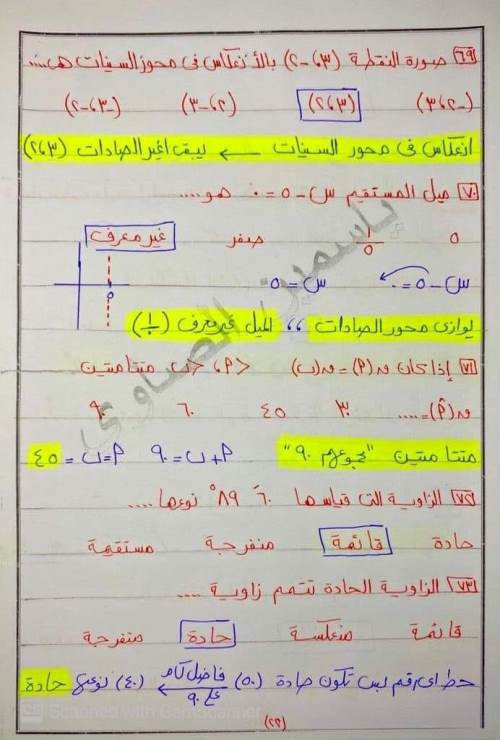 مدرس دوت كوم مراجعة ليلة الامتحان فى الرياضيات (الجزء الثانى ) الصف الثالث الاعدادى الترم الاول أ/ ياسمين الصاوى