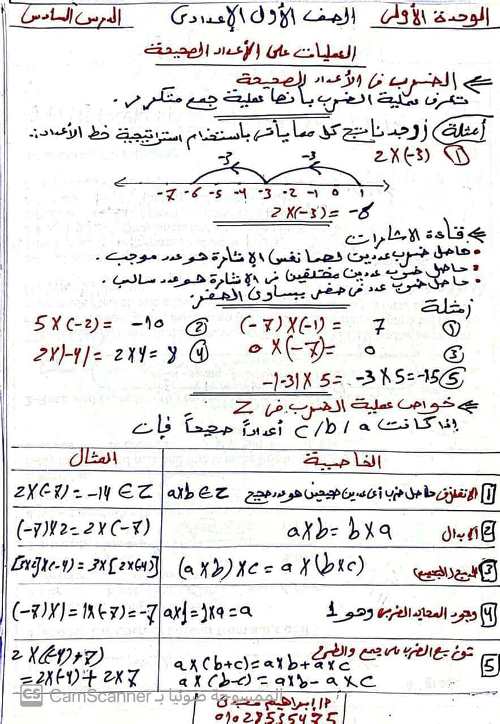 مدرس دوت كوم مراجعة لامتحان شهر اكتوبر فى الرياضيات الصف الاول الاعدادى الترم الاول أ/ ابراهيم مجدى 