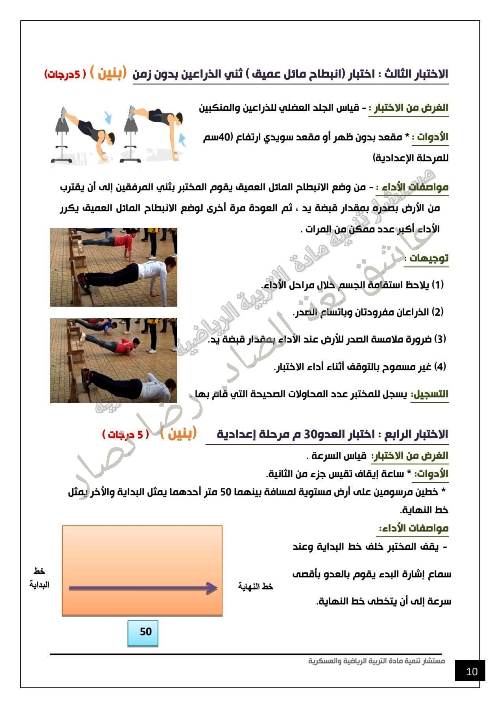 مدرس اول الاختبار العملي لمادة  التربية الرياضية الصف الاول الاعدادى الترم الاول أ/ رضا نصار