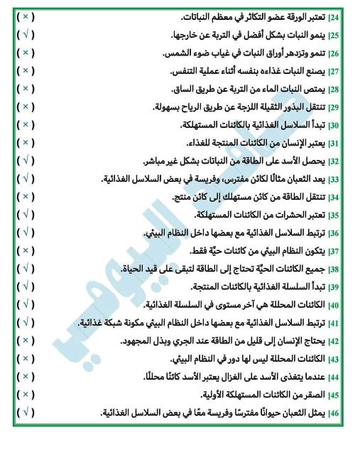 مدرس اون لاين دوت كوم امتحانات شهر اكتوبر فى العلوم (الجزء الثانى) الصف الخامس الابتدائى الترم الاول أ/ حامد البيومى مدرس دوت كوم