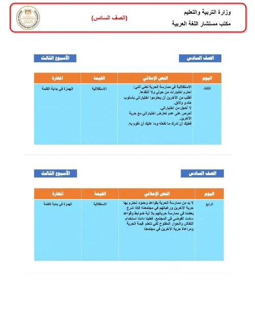 مدرس اول الأداء الصفي والأداء المنزلي والتقييم الأسبوعي للأسبوع السابع للصف السادس الابتدائي الفصل الدراسي الأول