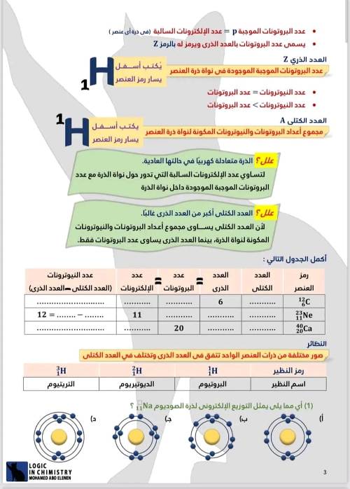 مدرس اول مذكره علوم  الصف الأول الإعدادي الترم الأول 