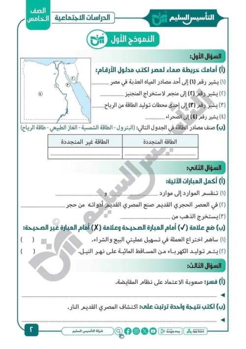 مدرس دوت كوم مراجعة شهر نوفمبر في الدراسات الصف الخامس الابتدائي 