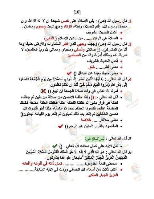 مدرس دوت كوم مراجعة شهر نوفمبر فى مادة التربية الدينية الاسلامية الصف الخامس الابتدائى الترم الاول أ/ الشيماء عبد الحليم ، أ/ ندى عبد الحليم 